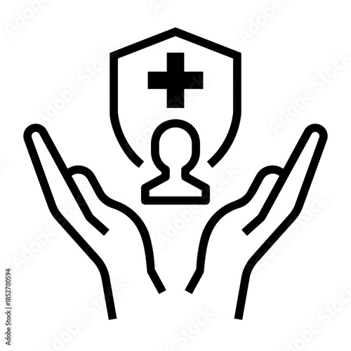 safety procedure Line Icon