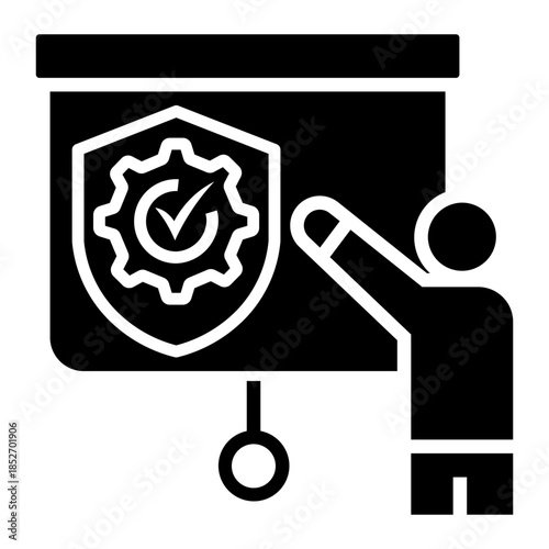 safety procedure Solid icon