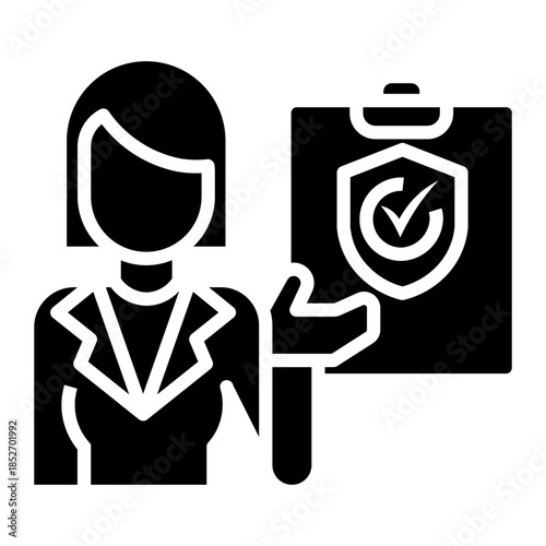 safety procedure Solid icon