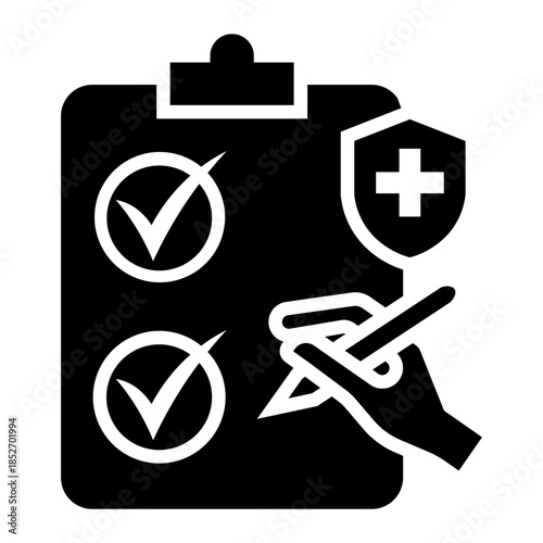 safety procedure Solid icon