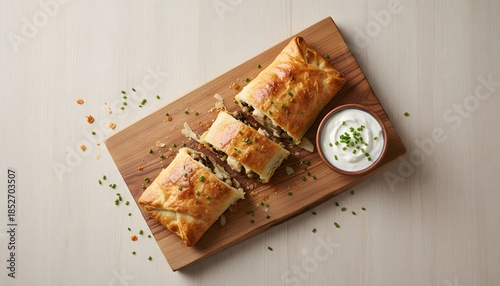 Autumn Vegetarian Frantoiana Soup Top-Down Flatlay