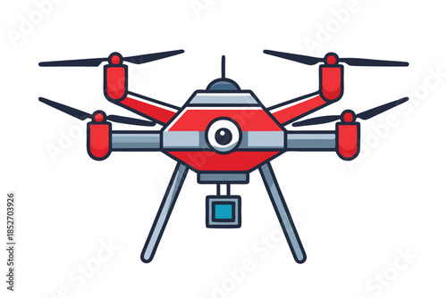 drone on white background