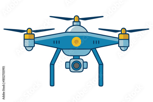 drone on white background