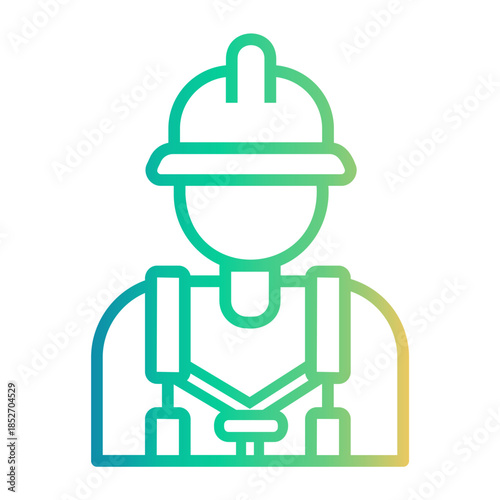safety procedure Line Gradient Icon