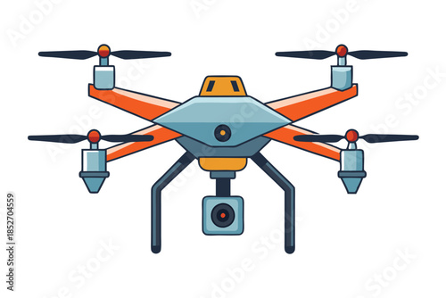 drone on white background