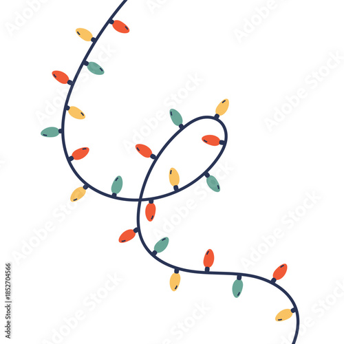 Holiday garland for decoration, holiday light