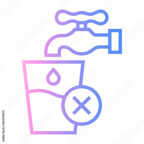 safety procedure Line Gradient Icon