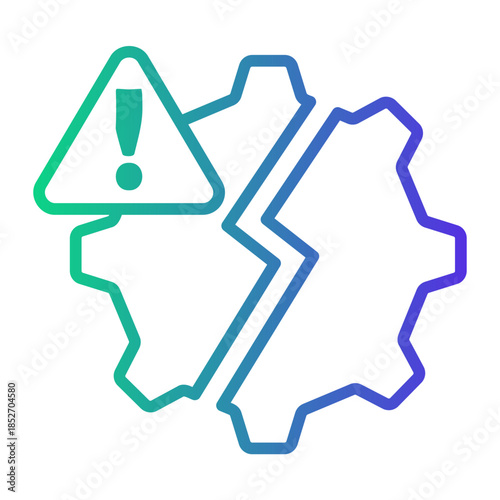 safety procedure Line Gradient Icon