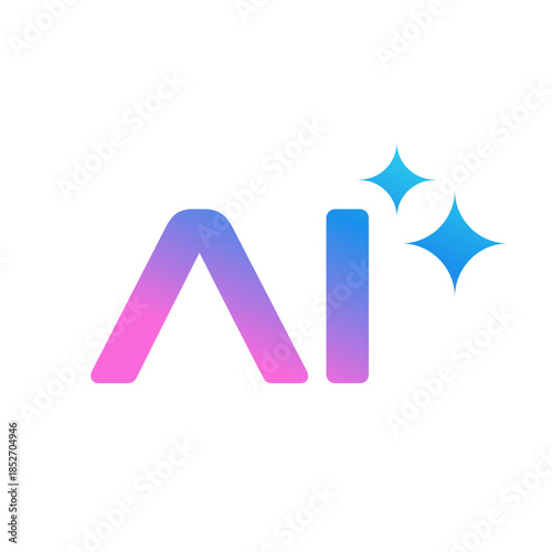 Artificial Intelligence AI Letter Logo Icon Vector