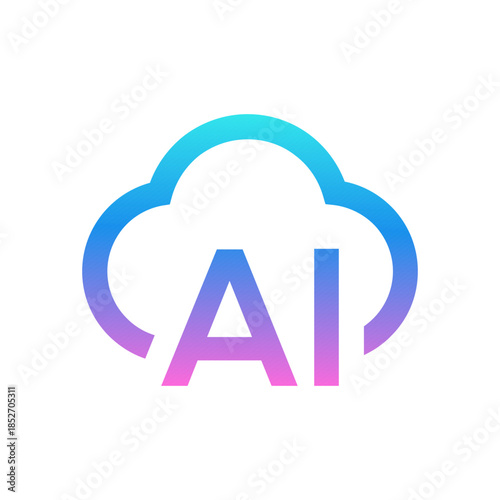 Artificial Intelligence AI Letter Logo Icon Vector