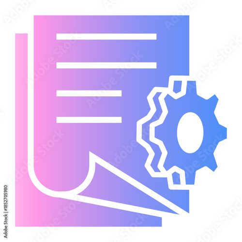 safety procedure Gradient icon