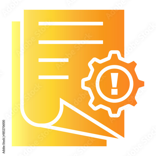 safety procedure Gradient icon