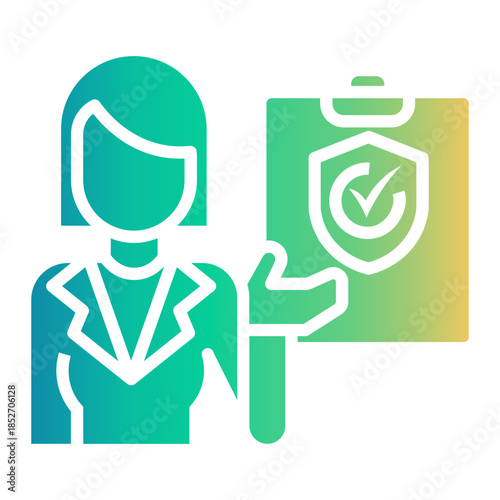 safety procedure Gradient icon