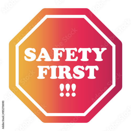 safety procedure Gradient icon