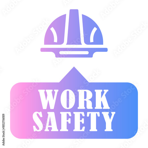 safety procedure Gradient icon