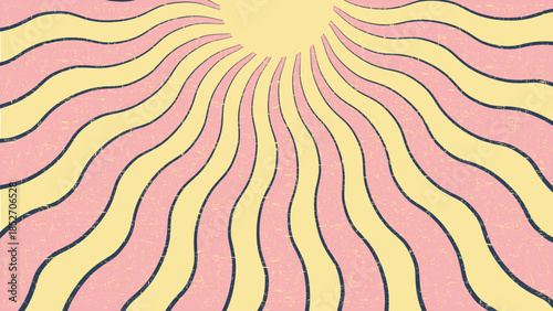 Bold Swirl Groovy Starburst