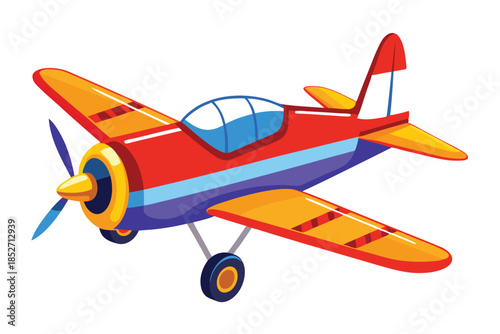 airplane on white background