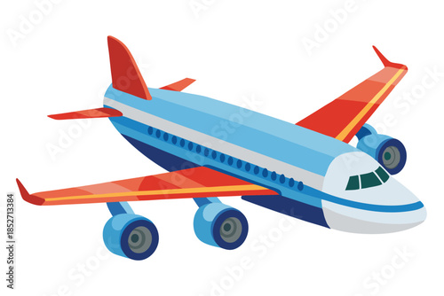 airplane on white background