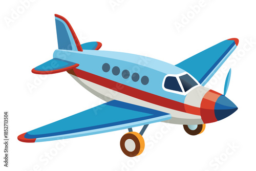 airplane on white background