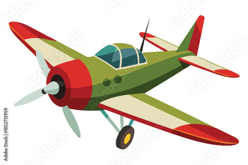 airplane on white background