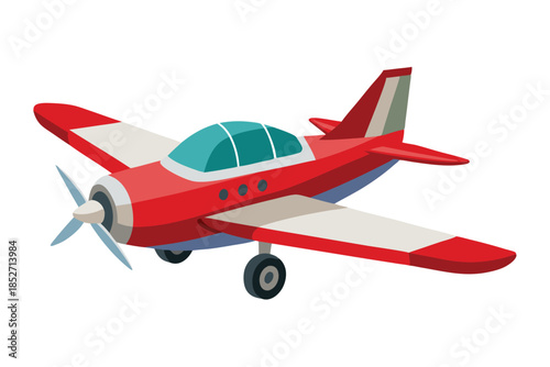 airplane on white background