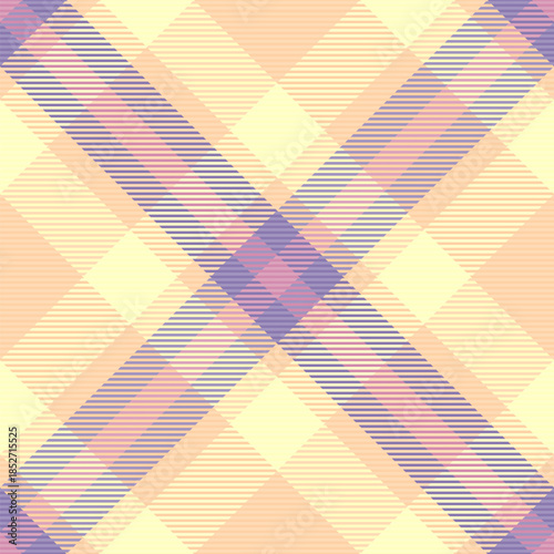 Mockup check textile pattern, english background plaid texture. Vogue vector tartan fabric seamless in light and orange colors.