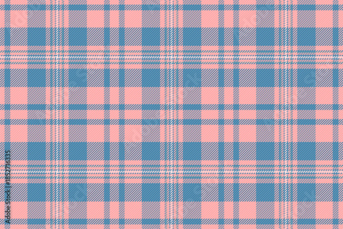 Classic plaid pattern in soft hues. Blue and pink create a timeless, versatile backdrop. Ideal for textiles, design projects, or elegant, rustic themes.