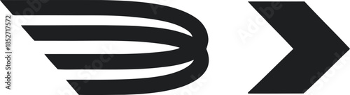 Motion Arrow Logo – Minimalist Symbol of Speed, Direction, and Innovation