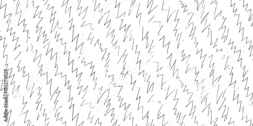 Black jagged lines on white background abstract pattern 5