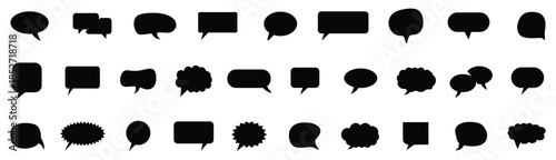 speech bubble set
