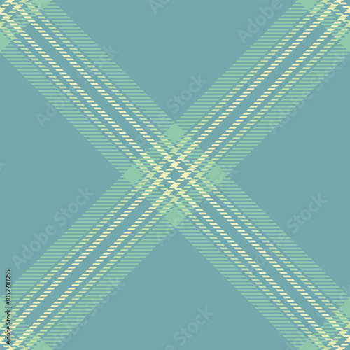 Scrapbooking plaid seamless pattern, paisley check texture vector. Warmth textile fabric background tartan in cyan and pastel colors.