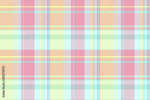 Soft pastel plaid pattern. Playful tartan design. Great for backgrounds, textiles, or whimsical design projects. Adds a touch of gentle color and texture.