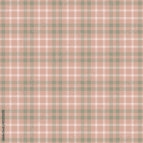 Punk seamless plaid tartan, ornamental check pattern textile. Pop texture vector fabric background in light and pastel colors.