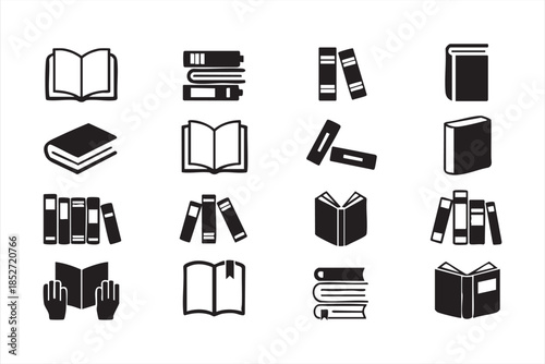 Education and Reading Icons for Digital Knowledge Platforms
