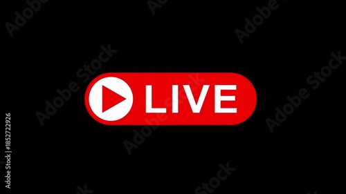 Live Button Animation 4K On Alpha