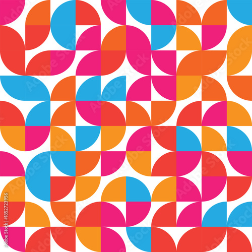 Colorful retro vector illustration of an abstract seamless pattern featuring a geometric mosaic of stars and triangles in a vintage yellow style for fashion textile wallpaper and decorative backdrops