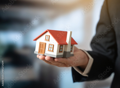 Εκτύπωση καμβά A home in the palm of an official's hand