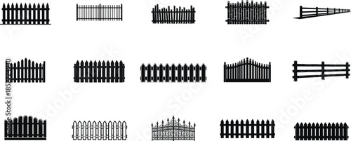 Variety of fence designs and styles