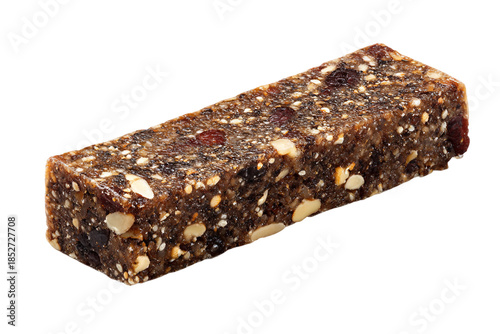 Sports energy bar isolated on transparent background