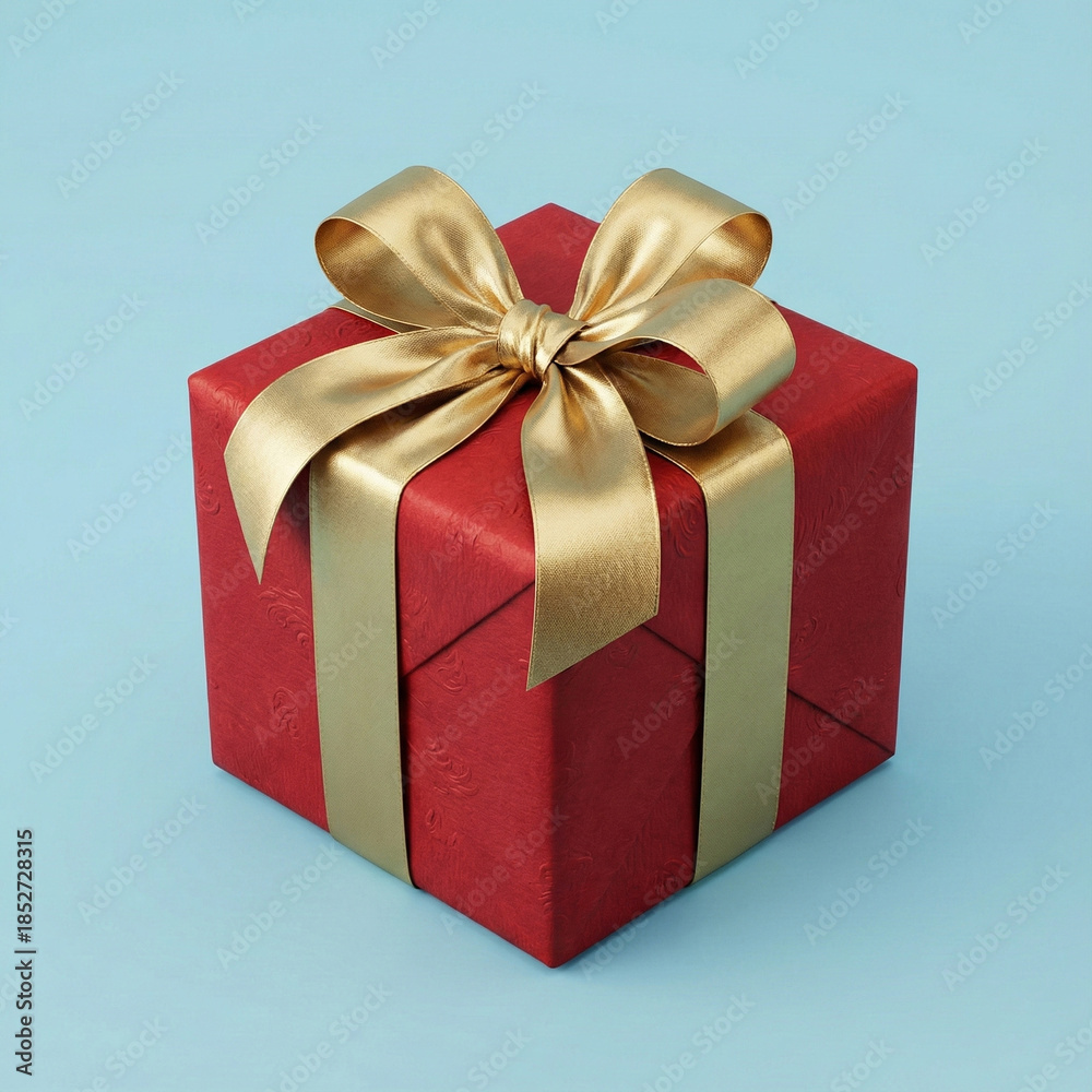 Fototapeta premium Christmas Gift Box Isolated PNG