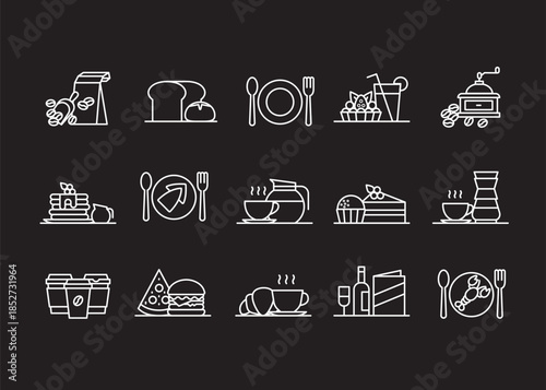 Caffe Restaurant icons