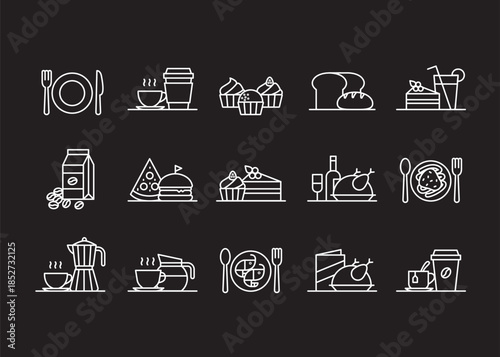 Caffe Restaurant icons