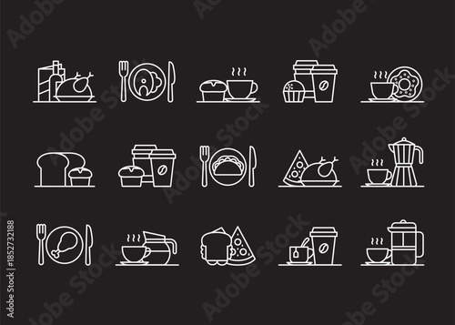 Caffe Restaurant icons