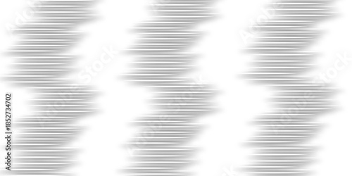 Abstract cut out transparent retro funky line pattern design element. White color technology concept geometric line vector background. Vector background can be used in cover design, book design, 