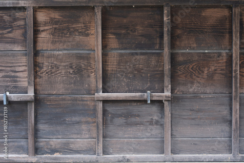 板張りの壁　 old wood plank pattern