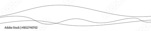 Thin curved wavy lines
