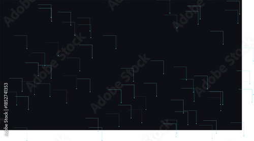 Abstract Blue Digital Network Technology Background with Geometric Line Connections, Cyber Security and Data Visualization Concept on Dark Background