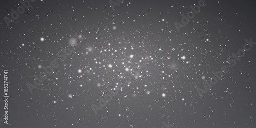 Magic white particles of magic dust and bokeh.