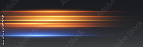 Neon light lines technology abstract background.