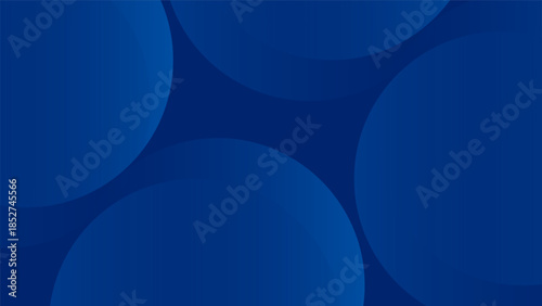 Modern Blue Abstract Background with Gradient Circles